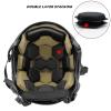 Tactical Airsoft Helmet Padding,Helmet Replacement Memory Foam Padding Kits Set,Protective Cushion Buffer Pad for Fast MT MICH IBH AF ACH Helmet (Fourth Generation,Khaki) view 3