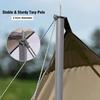 YUEWO 1510FT 210D Oxford UPF50+ Shelter Camping Tarp with 2 * 7FT Poles, Waterproof & Lightweight Tent Tarp, Rain Fly Sun Shelter, Can Used with Car,Tent & Hammock for Picnic, Garden & Outdoor view 4