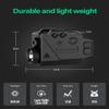 Gmconn 800 Lumens Tactical Flashlight Green Red Blue Laser Light Combo, Pistol Light with Beam Compatible with Picatinny Rail (Green Laser) view 2