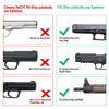 Gmconn 800 Lumens Tactical Flashlight Green Red Blue Laser Light Combo, Pistol Light with Beam Compatible with Picatinny Rail (Green Laser) view 4