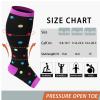 Abodhu Plus Size Compression Socks Open Toe Compression for Women& Men 15-20mmHg Wide Calf Knee High Toeless Compression Sock view 2