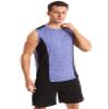 Vislivin Men's 4 Pack Tank Tops Sleeveless Workout Quick Dry Shirts Gym Muscle Shirts Athletic Bodybuilding Tee Yellow/Gray/Red/Blue XXL view 2
