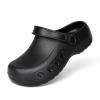 Men's Professional Non Slip Chef Shoes Lightweight EVA Garden Clogs Shoes Waterproof Work Clogs for Restaurant, Zapatos de Cocina para Hombres Black 41 view 1