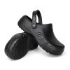 Men's Professional Non Slip Chef Shoes Lightweight EVA Garden Clogs Shoes Waterproof Work Clogs for Restaurant, Zapatos de Cocina para Hombres Black 41 view 4