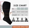 Abodhu Plus Size Compression Socks Open Toe Compression for Women& Men 15-20mmHg Wide Calf Knee High Toeless Compression Sock view 4