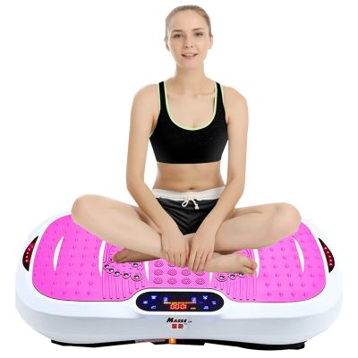 HAIZON Vibration Plate Exercise Machine, Full Body Workout Fitness Platform, w/Loop Bands & Remote Controller, 120 Levels Speed