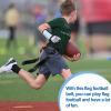 Junkin 6 6/8/10 Players Flag Football Sets Adjustable Football Belts and Flags for Youths Teens Kids Adults Players Sports Team (Black) view 4