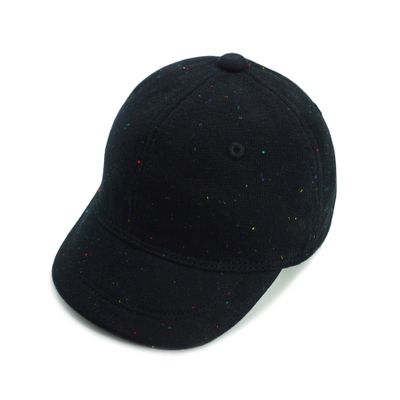 Keepersheep Baby Sun Hat 0-24M Multi-Size|Cotton Soft Brim Baseball Cap|Newborn Toddler Boys & Girls Outdoor (US, Age, 3 Months, 6 Months, Black with Colored Dot)