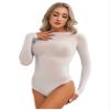 ACSUSS Women's Sexy Oil Shiny Glossy Bodystocking Silky Sheer Bodysuit with 5 Finger Gloves Hood White A One Size view 3