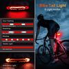 WSDCAM Bike Light Set with Bike Horn Alarm, Remote Control Bike Tail Light with Turn Signals and Brake Light Bike Alarm Horn, Bike Headlight for Night Riding, Rechargeable Rear and Front Bike Light view 4