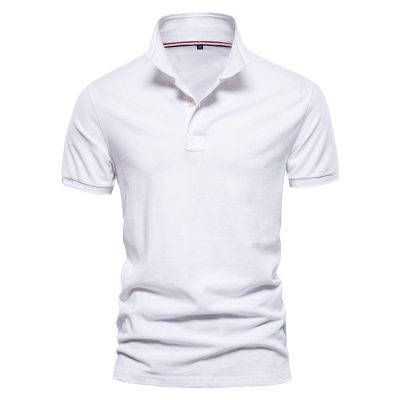 Ymosrh Mens Shirts Short Sleeve, Golf Shirt Polo T Shirts Dress Shirt Short Sleeve Summer New Cotton Sports Short Men's Fashion Solid Shirt Top Men Big and Tall Polos for Shirts Short (XL, White)
