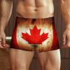 Canadian Flag Men's Boxer Briefs Underwear Soft Comfort Breathable Underpants 4XL view 2