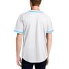 DIGITMON Men's Baseball Jersey Button Down Premium Hip Hop T Shirts Sports Uniform WHITETURQ, X-Large view 3