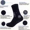 DIVESTAR Diving Neoprene Socks for Men Women,5MM Black Wetsuit Socks Scuba Surf Beach Booties for Snorkeling Swimming Kayaking Sailing Canoeing (M,Black-5mm) view 3