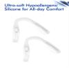SAUCER Replacement Nose Pieces Pads for Oakley Plazlink OX8061 Eyeglass - Asian Fit White + Standard White view 2