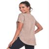 Absttith Athletic Short Sleeve Tops for Women Workout Shirts Casual Quick Dry Gym Soprt Tee Side Split Brown Medium view 4