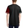 DIGITMON Men's Baseball Jersey Button Down Premium Hip Hop T Shirts Sports Uniform BLACKREDFGREEN, X-Large view 3