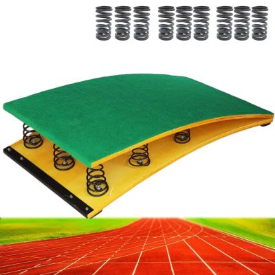 Heavy Duty & Large Hardwood Springboard 9 Springs, Gymnastics Equipment - Load 242lbs / 110kg, Elastic Board For Vaulting, High / Long Jump ( Color : ligjt grey , Size : 60x120cm/23.6"x47.2" 9 Springs