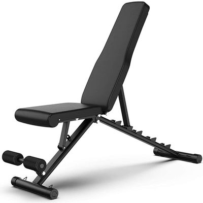 FSunKoFu Weight Bench Adjustable Strength Training Bench Weight Bench Home Training Gym Dumbbell Bench Weight Lifting Sit Up Bench Flat Incline Decline Multiuse Workout Bench