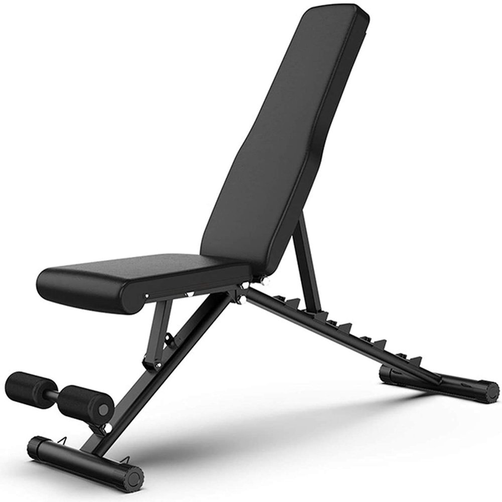 FSunKoFu Weight Bench Adjustable Strength Training Bench Weight Bench Home Training Gym Dumbbell Bench Weight Lifting Sit Up Bench Flat Incline Decline Multiuse Workout Bench