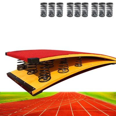 LXLZYXSF Heavy Duty & Large Hardwood Springboard 9 Springs, Gymnastics Equipment - Load 242lbs / 110kg, Elastic Board for Vaulting, High/Long Jump (Color : B, Size : 60x120cm/23.6"x47.2" 9 Springs)