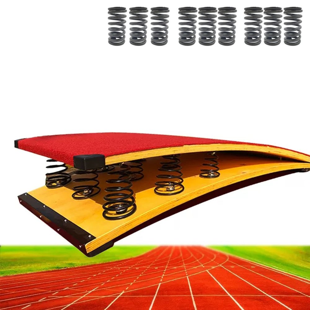 LXLZYXSF Heavy Duty & Large Hardwood Springboard 9 Springs, Gymnastics Equipment - Load 242lbs / 110kg, Elastic Board for Vaulting, High/Long Jump (Color : B, Size : 60x120cm/23.6"x47.2" 9 Springs)
