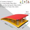 LXLZYXSF Heavy Duty & Large Hardwood Springboard 9 Springs, Gymnastics Equipment - Load 242lbs / 110kg, Elastic Board for Vaulting, High/Long Jump (Color : B, Size : 60x120cm/23.6"x47.2" 9 Springs) view 3
