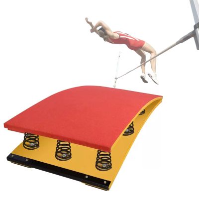 High Jump Springboard Heavy Duty & Large Wood Gymnastics Wushu Training Elastic Board for Adults, with Anti-Slip Felt & Feet Pads, Load 242lbs ( Color : B , Size : 60x120cm/23.6"x47.2" 9 Springs )