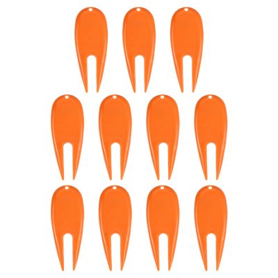 PATIKIL Golf Divot Tool, 12 Pack Plastic Golf Repair Tool Ball Marker for Golfer, Orange