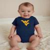 Wes and Willy Baby College Team 3 Pack of Cotton Rompers(West Virginia Mountaineers, 6 Month) view 2