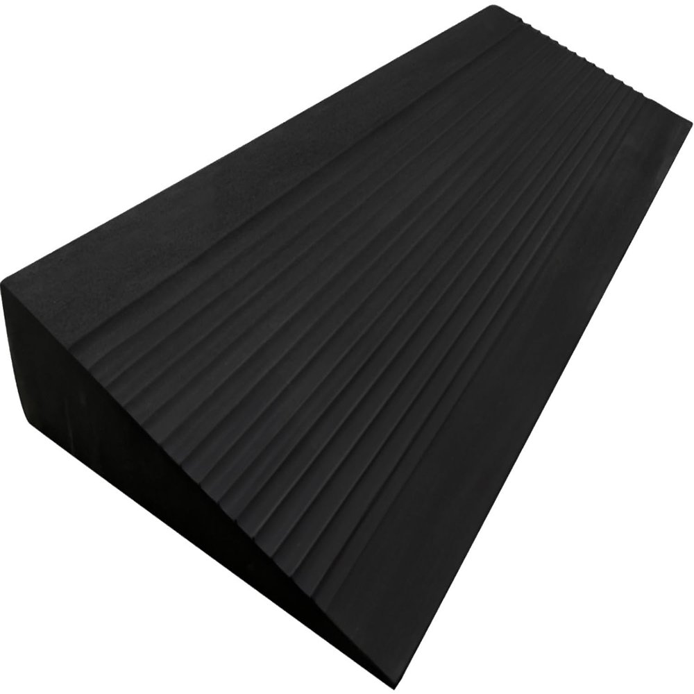 Squat Wedge Block - Large One-Piece Slant Board for Heel Elevated Squats, Knees Over Toes & Calf Stretches - Weightlifting & Recovery Training