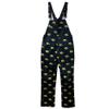 Wes and Willy Mens College Gameday Tailgating Lightweight Fashion Overalls (Iowa Hawkeyes, Logo Black, XXX-Large) view 1
