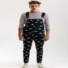 Wes and Willy Mens College Gameday Tailgating Lightweight Fashion Overalls (Iowa Hawkeyes, Logo Black, XXX-Large) view 2