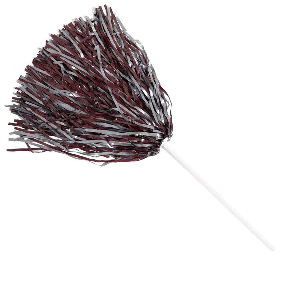 Anderson's Premium Maroon and Gray School Spirit Shakers, Cheerleader Pom Poms, Sports Fan, Football, Basketball, Homecoming, Squad, Team, Party, Dance Club, Performance, Celebration Pack of 50