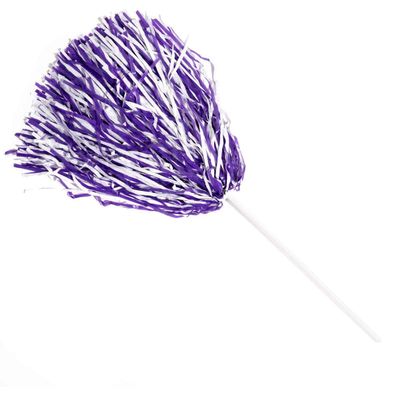 Anderson's School Spirit Shakers, Cheerleader Pom Poms, Sports Fan Gear, Football Accessories, Homecoming, Purple/White, 50 Count