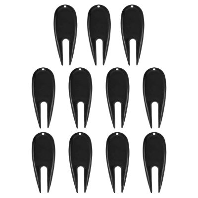 PATIKIL Golf Divot Tool, 12 Pack Plastic Golf Repair Tool Ball Marker for Golfer, Black