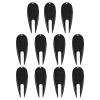PATIKIL Golf Divot Tool, 12 Pack Plastic Golf Repair Tool Ball Marker for Golfer, Black view 1