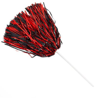 Anderson's Premium Black and Red School Spirit Shakers, Cheerleader Pom Poms, Sports Fan, Football, Basketball, Homecoming, Squad, Team, Party, Dance Club, Performance, Celebration Pack of 50