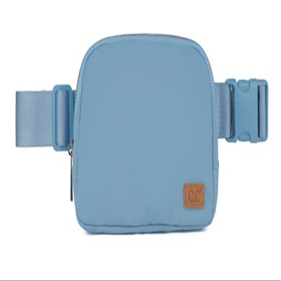 C.C Belt Bag Fanny Pack Crossbody Bags Fashion Waist Packs with Adjustable Strap Gifts for Women (BG-4253) (Steel Blue)