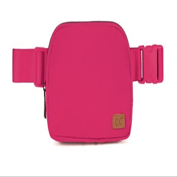C.C Women's Fanny Pack Crossbody Bag with Adjustable Strap - Waist Pack Gift (BG-4253) (Hot Pink)