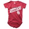 Wes and Willy NCAA Girls S/S Burnout Tee,Oklahoma Sooners,12,Bullseye Red view 1