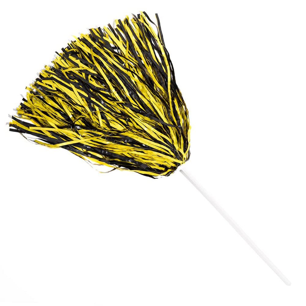 Anderson's Premium Black and Gold School Spirit Shakers, Cheerleader Pom Poms, Sports Fan, Football, Basketball, Homecoming, Squad, Team, Party, Dance Club, Performance, Celebration Pack of 50