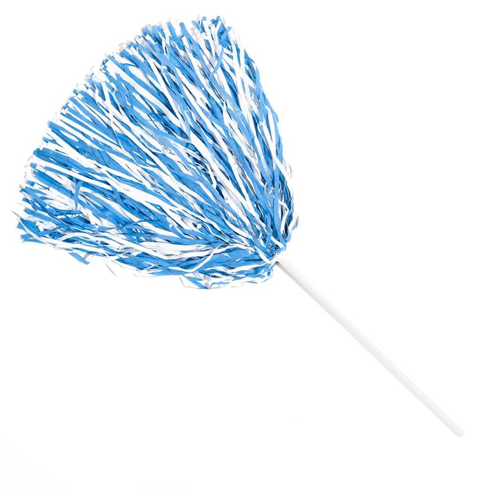 Anderson's Premium Columbia Blue and White School Spirit Shakers, Cheerleader Pom Poms, Sports Fan, Football, Basketball, Homecoming, Squad, Team, Party, Dance Club, Celebration Pack of 50