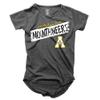 Wes and Willy NCAA Girls S/S Burnout Tee,Appalachian State Mountaineers,4T,Black view 1