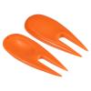 PATIKIL Golf Divot Tool, 8 Pack Plastic Golf Repair Tool Ball Marker for Golfer, Orange view 3
