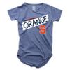 Wes and Willy NCAA Girls S/S Burnout Tee,Syracuse Orange,5,Midnight view 1
