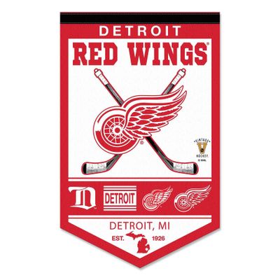 Detroit Red Wings Heritage History Banner Pennant