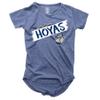Wes and Willy NCAA Girls S/S Burnout Tee,Georgetown Hoyas,12,Midnight view 1