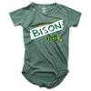 Wes and Willy NCAA Girls S/S Burnout Tee,North Dakota State Bison,14,Evergreen view 1