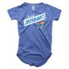 Wes and Willy NCAA Girls S/S Burnout Tee,Kansas Jayhawks,3T,Blue Moon view 1